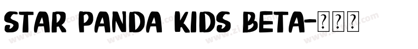 Star Panda Kids Beta字体转换